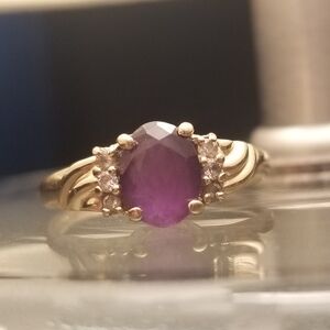 ❤️Antique 14k Amethyst Ring
